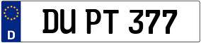 Trailer License Plate